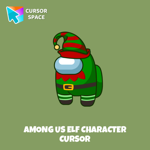 Among Us Elf Character cursor pointer cursor